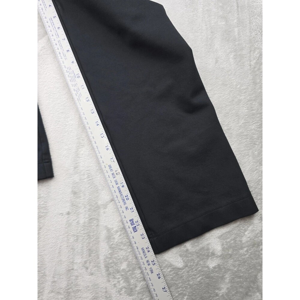 A New Day Women Size 4 Black Wide Leg Pants High Rise Patch Pockets Stretch - Picture 5 of 7